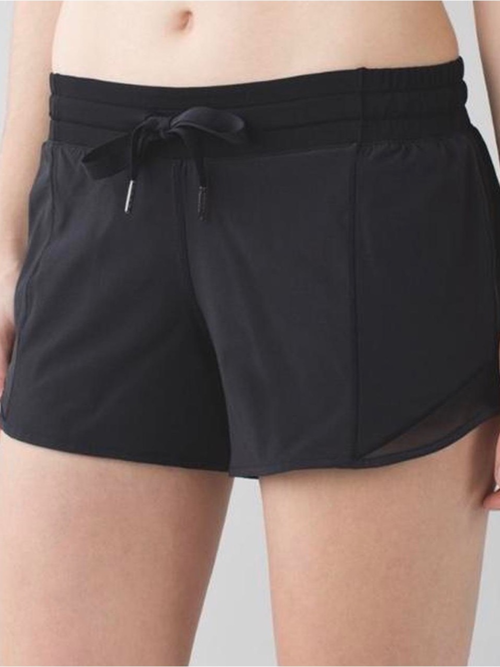lululemon athletica Hotty Hot Shorts with Front Drawstring - Black